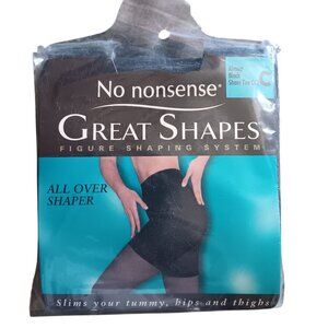 C No Nonsense Great Shapes Figure Shaping System All Over Shaper Pantyhose